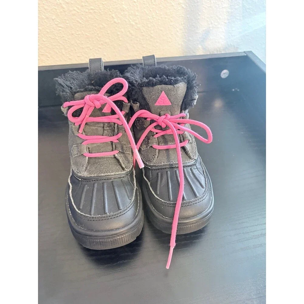 Nike ACG Woodside Chukka Snow Waterproof Boots in Anthracite Hyper Pink Size 11